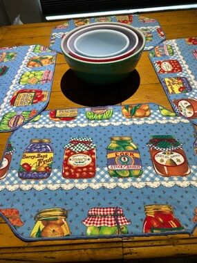 Vintage 93 Country canning jars placemats set of 4